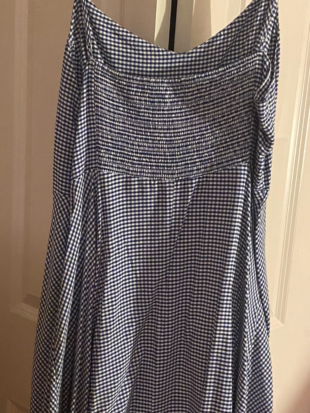 Old Navy Blue and White Gingham Dress - Picture 3 of 4